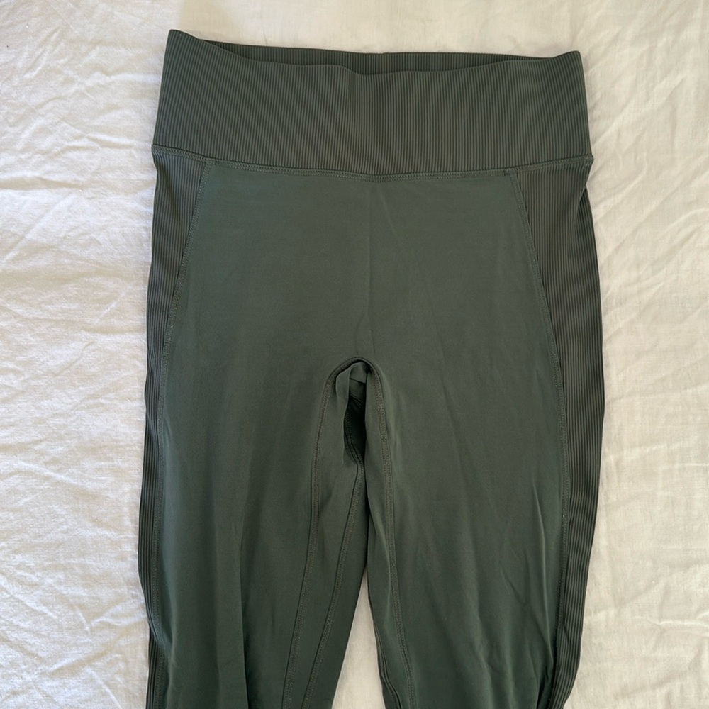 All Access NYC Green Ribbed Leggings
